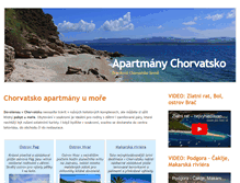 Tablet Screenshot of apartmany-chorvatsko.eu
